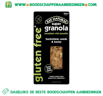 Eat Natural Granola honing glutenvrij aanbieding