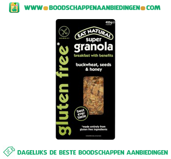 Granola honing glutenvrij aanbieding