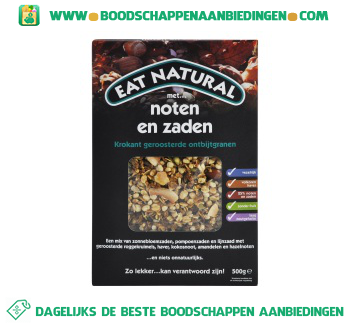 Eat Natural Ontbijtgranen met noten en zaden aanbieding