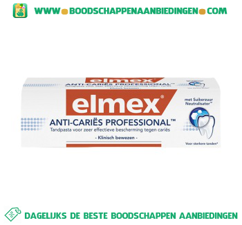 Elmex Tandpasta anti caries professional aanbieding