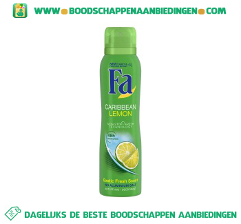 Fa Deospray caribbean lemon aanbieding