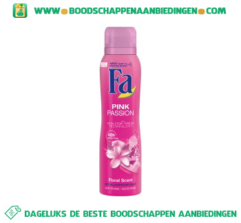 Deospray pink passion aanbieding