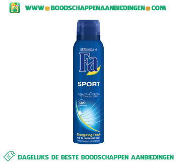 Deospray sport aanbieding