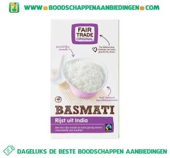 Fair Trade Original Basmati rijst aanbieding