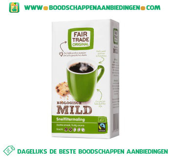 Fair Trade Original Biologische mild snelfiltermaling aanbieding