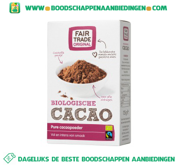 Fair Trade Original Cacao poeder aanbieding