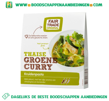 Fair Trade Original Groene curry aanbieding