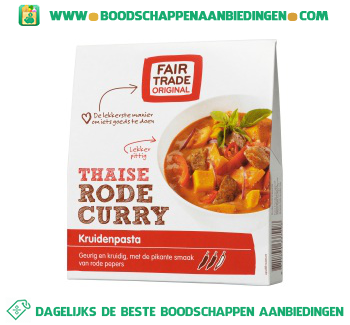 Fair Trade Original Rode curry aanbieding