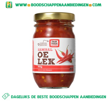 Fair Trade Original Sambal oelek aanbieding