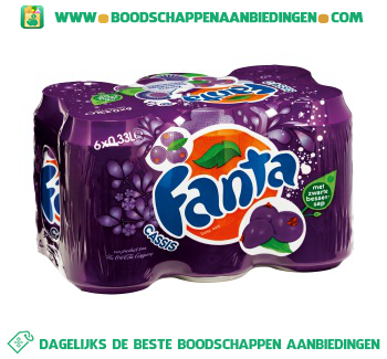 Fanta Cassis 6-pak aanbieding