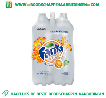 Fanta Orange zero 4-pak aanbieding