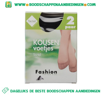 Kousenvoetjes zwart 39/42 aanbieding