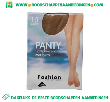 Panty lichtglans naturel 44/48 15 den aanbieding