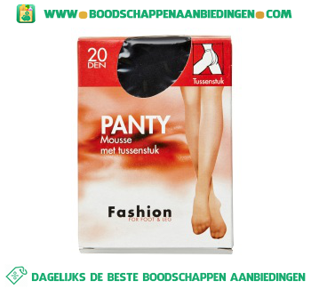 Fashion Panty mousse zwart 48/52 20 den aanbieding