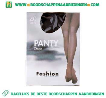 Fashion Panty opac 44/48 grafiet 40 den aanbieding