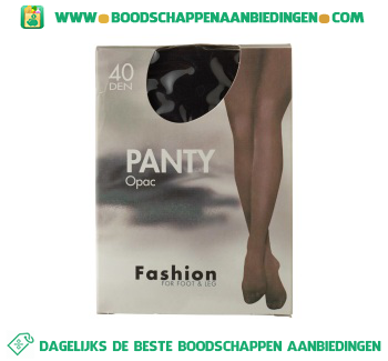 Fashion Panty opaque zwart 40/44 40 den aanbieding