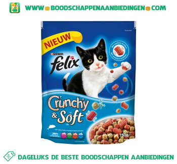 Felix Crunchy & soft met vis & groenten aanbieding