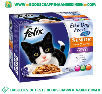 Felix Senior mix in gelei 12-pak aanbieding