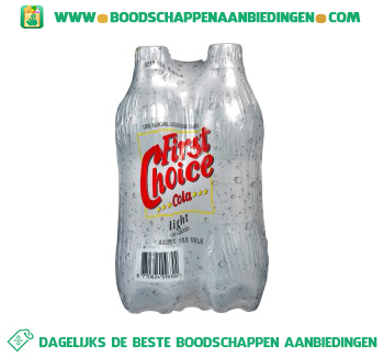 First Choice Cola light 4-pak aanbieding