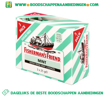 Fisherman`s Friend Mint suikervrij aanbieding