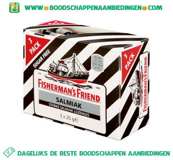 Fisherman`s Friend Salmiak suikervrij aanbieding