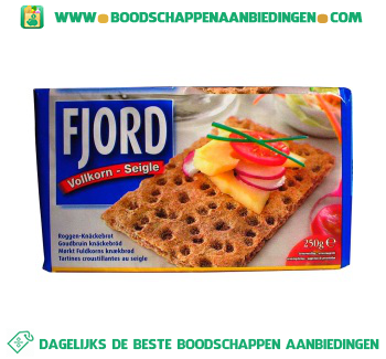 Fjord Knäckebröd volkoren aanbieding