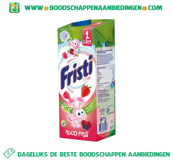 Fristi Rood fruit geen suiker toegevoegd aanbieding