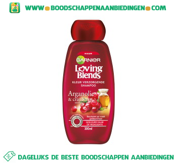 Garnier Loving Blends Shampoo argan en cranberry aanbieding