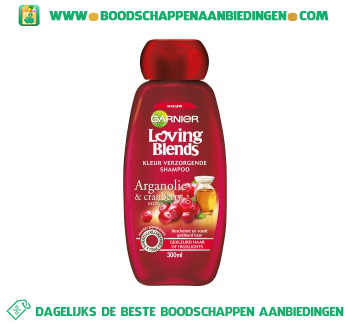 Shampoo argan en cranberry aanbieding