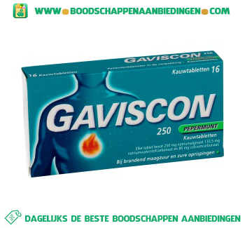 Gaviscon Kauwtablet pepermunt aanbieding