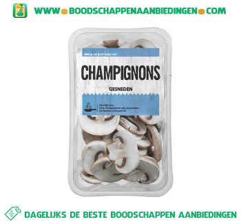 Gesneden champignons aanbieding