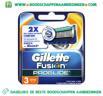 Gillette Fusion ProGlide scheermesjes aanbieding