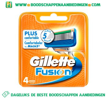 Gillette Fusion scheermesjes aanbieding