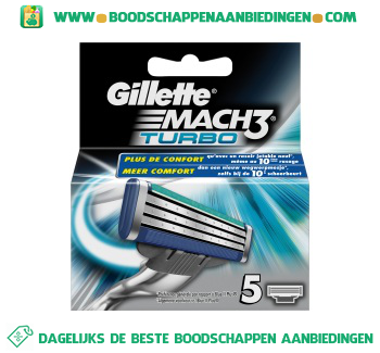 Mach3 turbo scheermesjes aanbieding