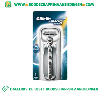 Gillette Mach 3 turbo scheermes aanbieding