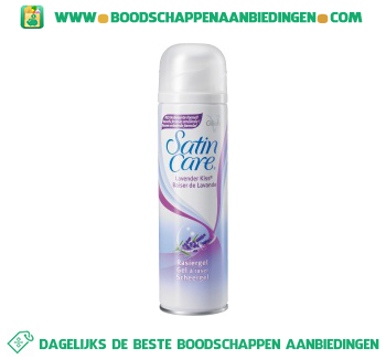 Satin care lavender kiss scheergel aanbieding