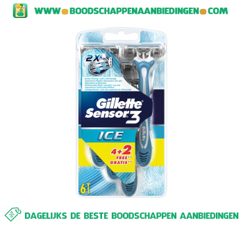 Gillette Sensor3 wegwerpmesjes ICE aanbieding