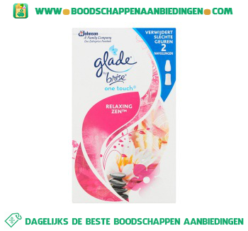 Glade by Brise One touch relaxing zen navul aanbieding