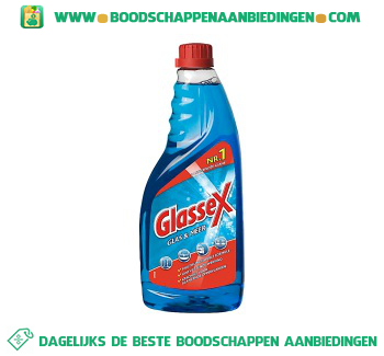 Glassex Glas & meer spray navulling aanbieding