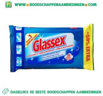 Glassex Glas & multi doekjes aanbieding