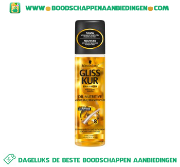 Gliss Kur Anti klit spray oil nutrivive aanbieding