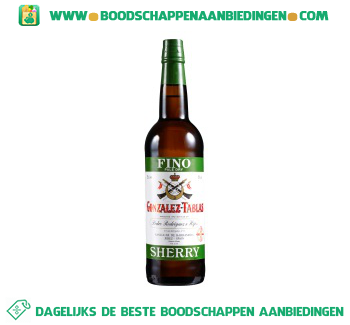 Sherry fino aanbieding