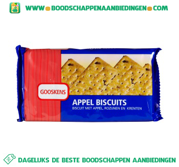 Fruitbiscuits appel aanbieding