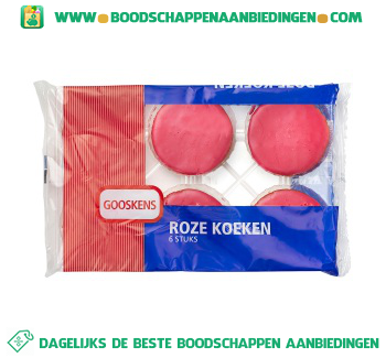 Roze koeken aanbieding