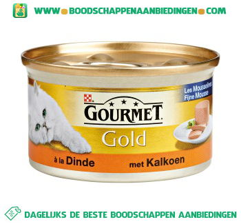 Gourmet Gold fijne mousse met kalkoen aanbieding