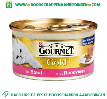 Gourmet Gold fijne mousse met rundvlees aanbieding