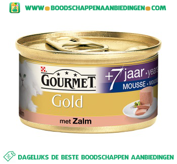 Gold mousse senior met zalm aanbieding