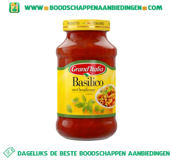 Grand’Italia Pastasaus basilico aanbieding