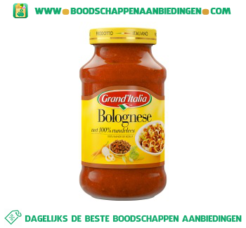 Grand’Italia Pastasaus bolognese aanbieding