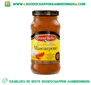 Grand’Italia Pastasaus mascarpone aanbieding